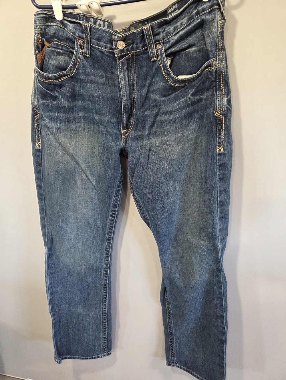 Ariat M5 Boundary Slim Straight Leg Jeans Mens 36x34 Denim